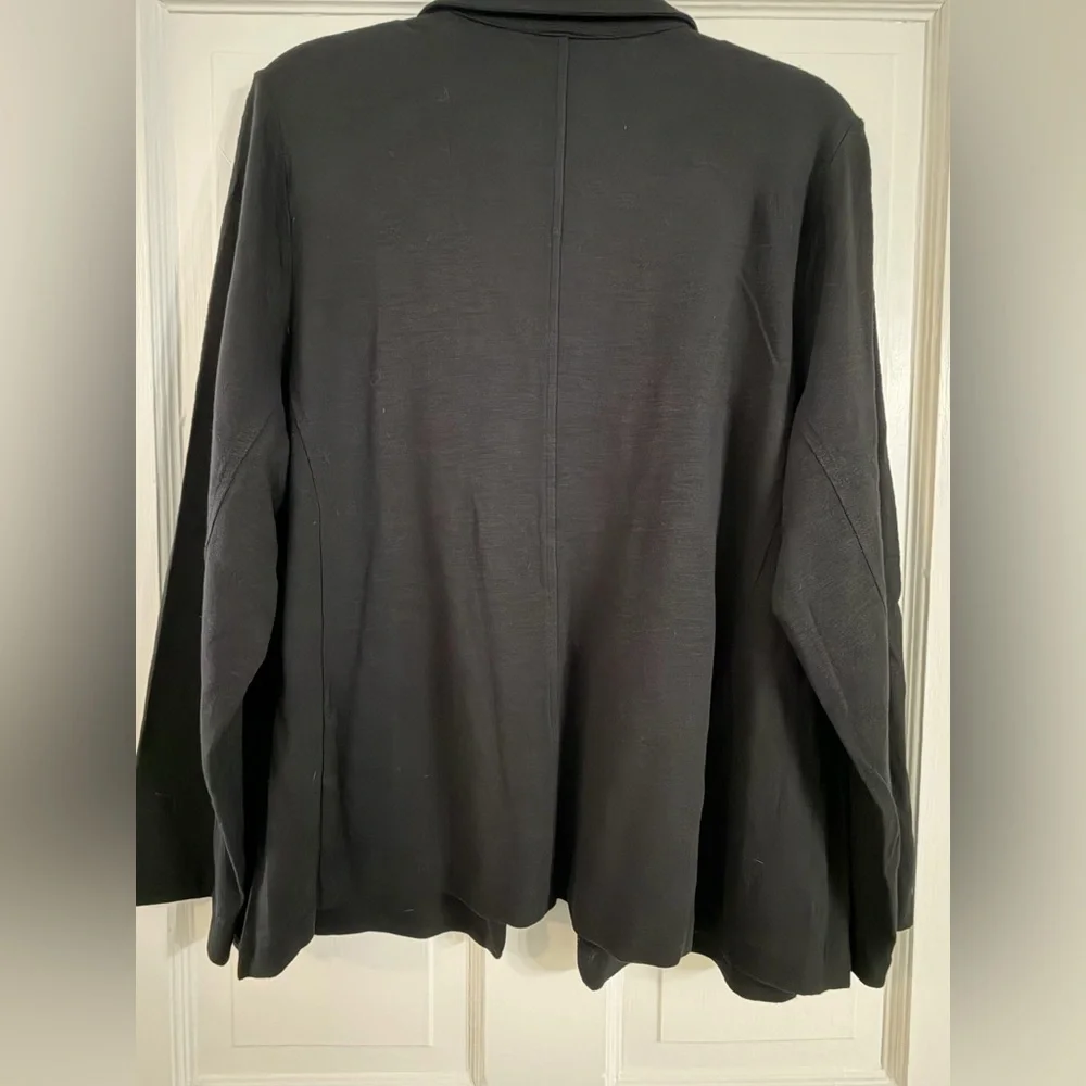Chico's Black Slub Blazer - Picture 2 of 4